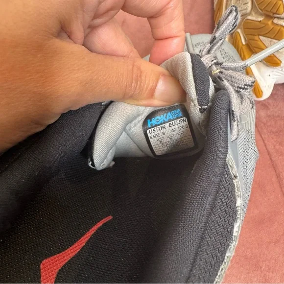 Hoka One One Kawana 2 Men’s Gray Running Sneakers Size 8.5 Mesh Foam Cushioned - Picture 8 of 11